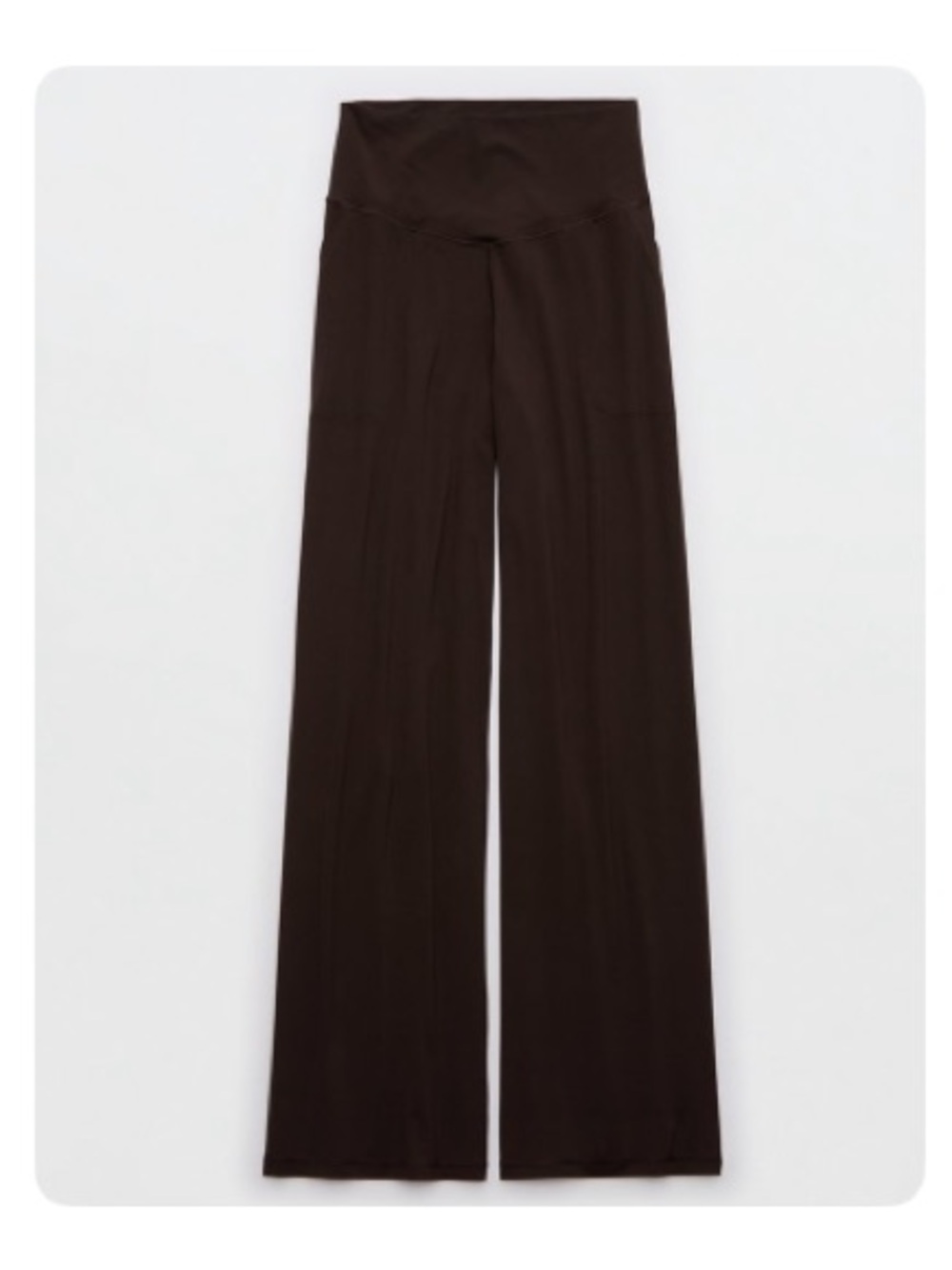 Aerie OFFLINE By Aerie Real Me XTRA High Waisted Trouser - Deep Earth (brown)